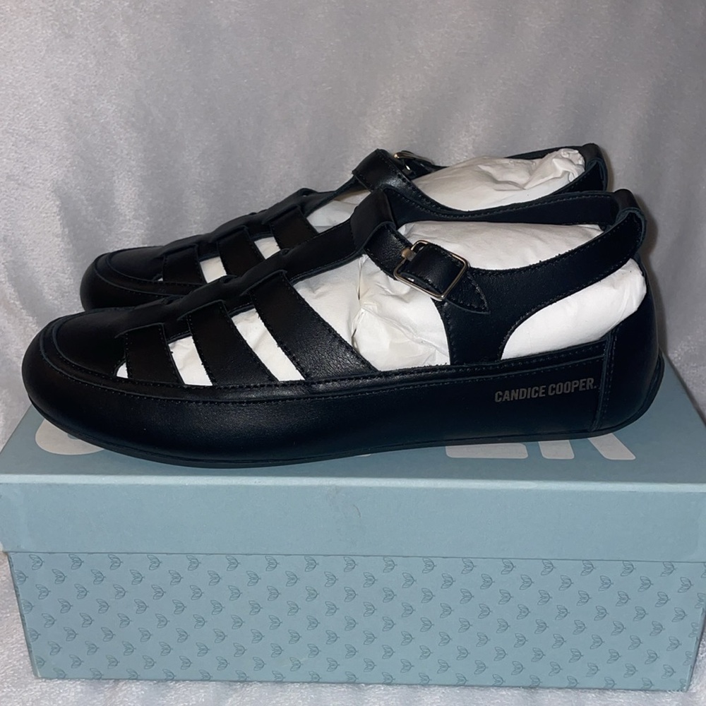 NWT Candice Cooper Rock T-Bar Fisherman Sandal - Picture 12 of 15